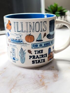Starbucks Been There Series Illinois Mug Retired 14oz The Prairie State Cup